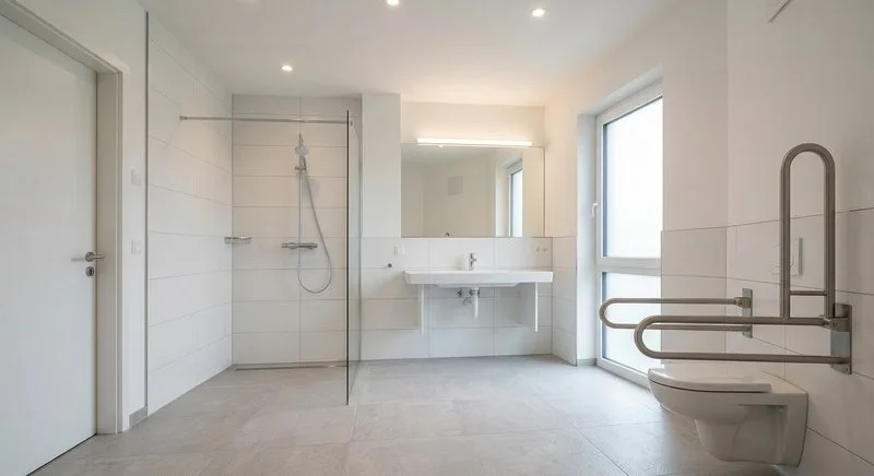 Barrierefreies Badezimmer nach DIN 18040-2