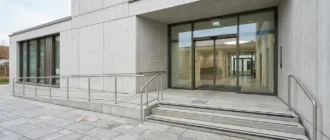 Barrierefreier Zugang zu einem öffentlichen Gebäude