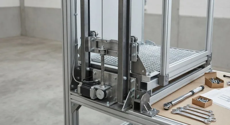 Hubmechanik und modularer Rahmen eines Hublift-Bausatzes